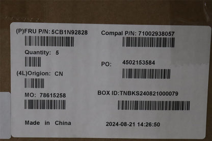 Lenovo UpperCase FRA C83FW FP CG NBL AL 5CB1N92828