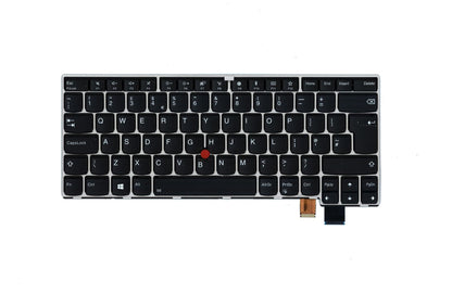 Lenovo ThinkPad T470s Keyboard UK Silver Black Backlit 01ER898