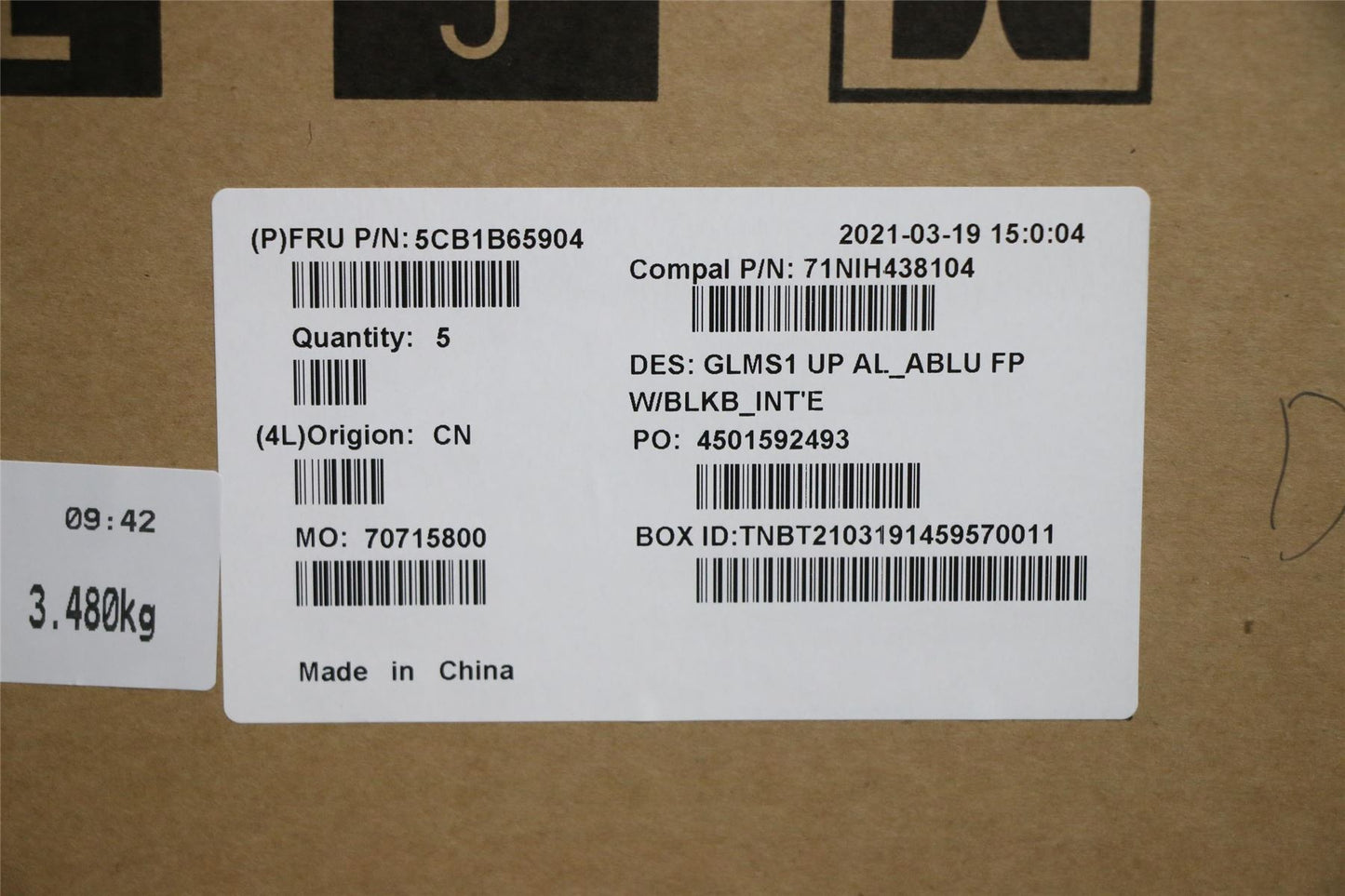 Lenovo IdeaPad 5-14ITL05 Palmrest Touchpad Cover Keyboard US Europe 5CB1B65904