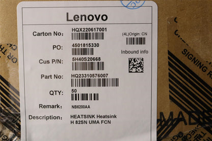 Lenovo Thermal module H 82SN UMA FCN 5H40S20668