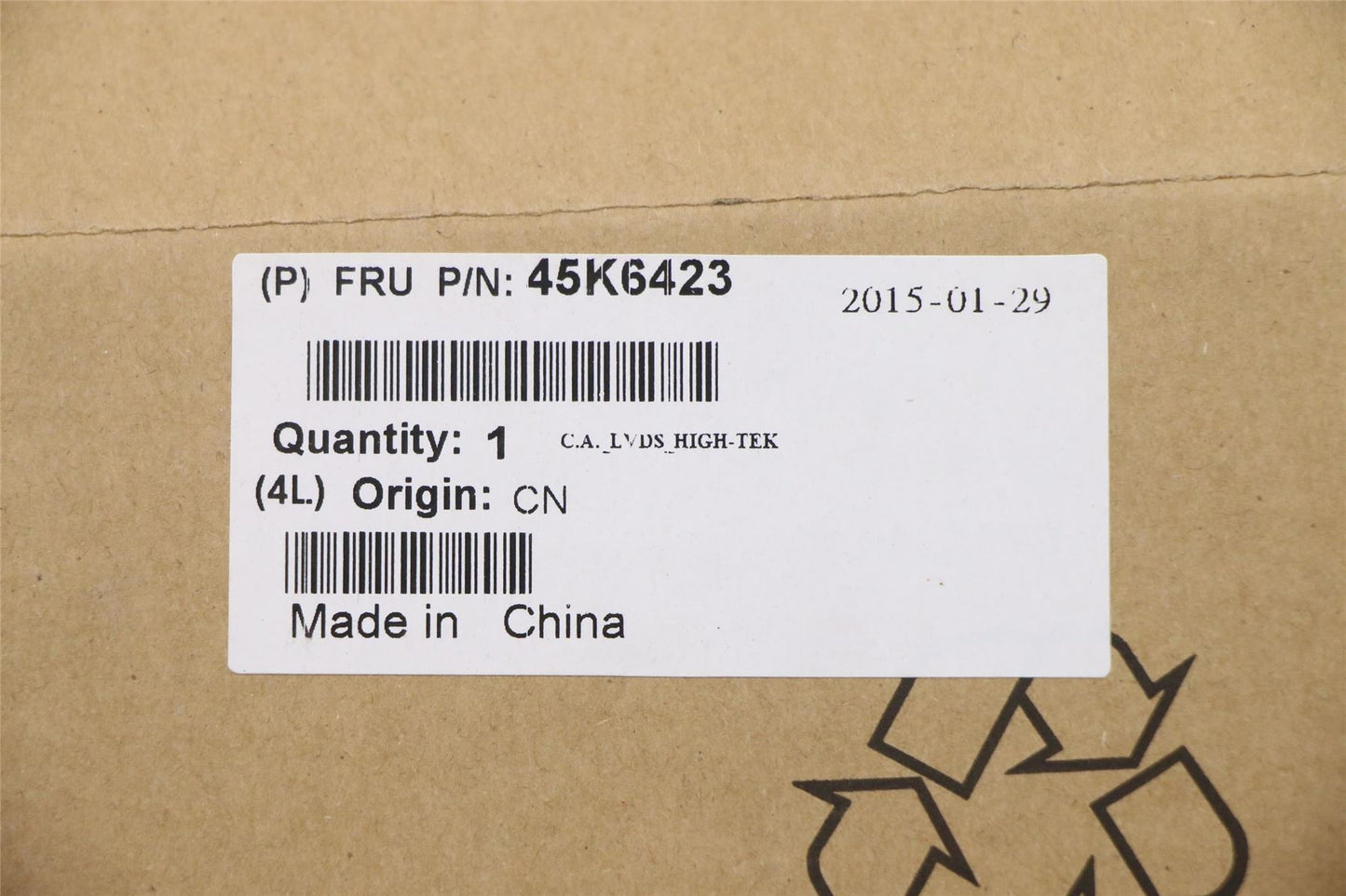 Lenovo FRU LVDS_CABLE 45K6423