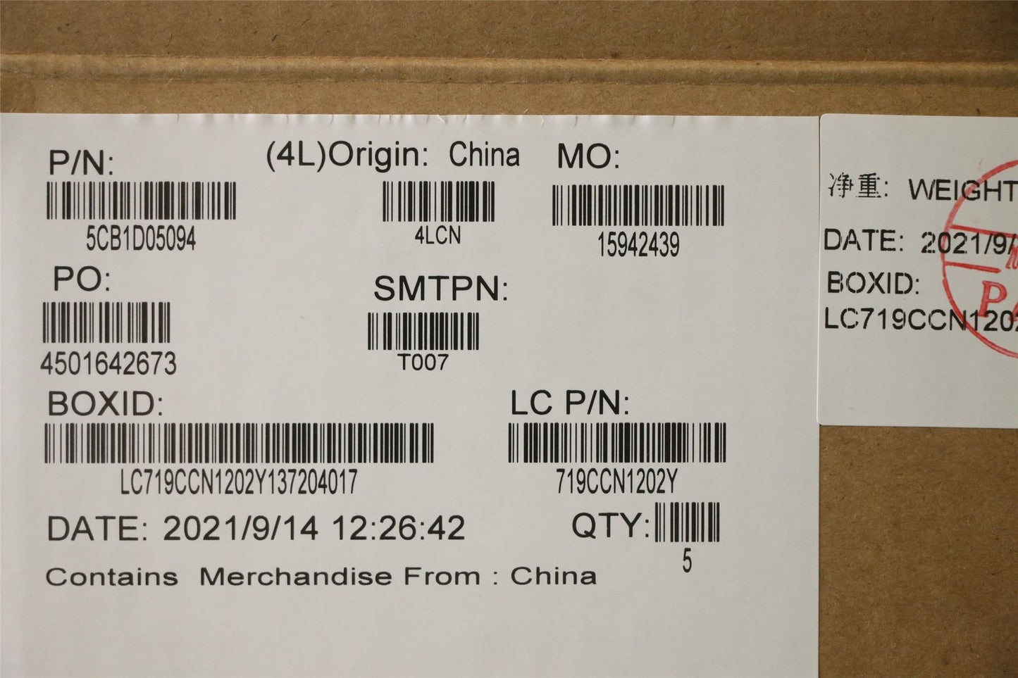 Lenovo Upper Case ASM_USA ENG L82JH SG BU 5CB1D05094