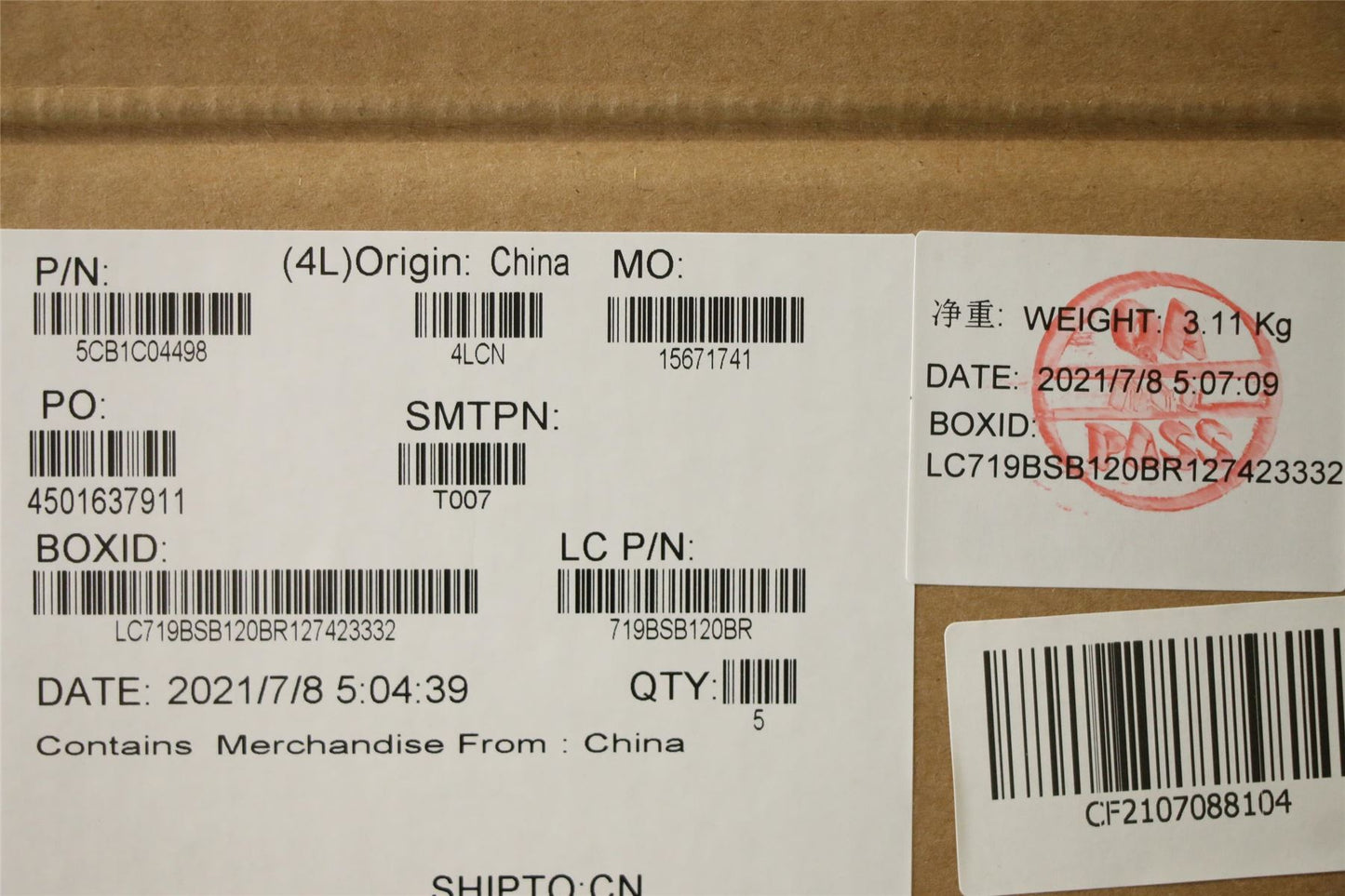 Lenovo Upper Case ASM_SLV L82H7 SD FP BLD 5CB1C04498