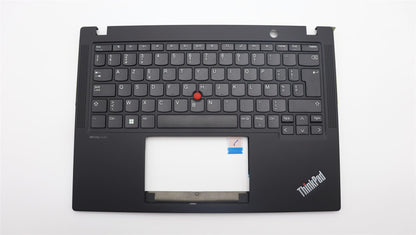 Lenovo ThinkPad X13 Gen 4 Keyboard Palmrest Top Cover Belgian Black 5M11H88965