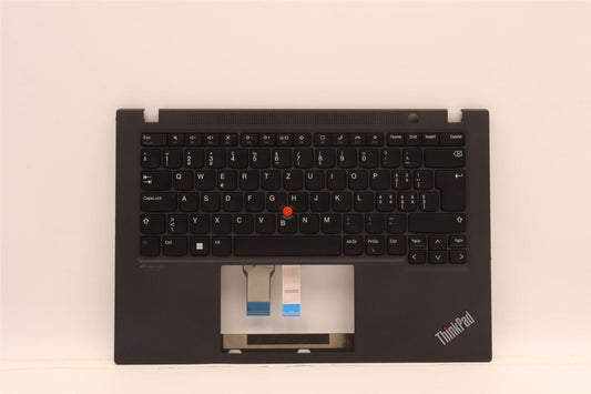 Lenovo ThinkPad T14s Gen 2 Palmrest Cover Keyboard Swiss Black 5M11A37145