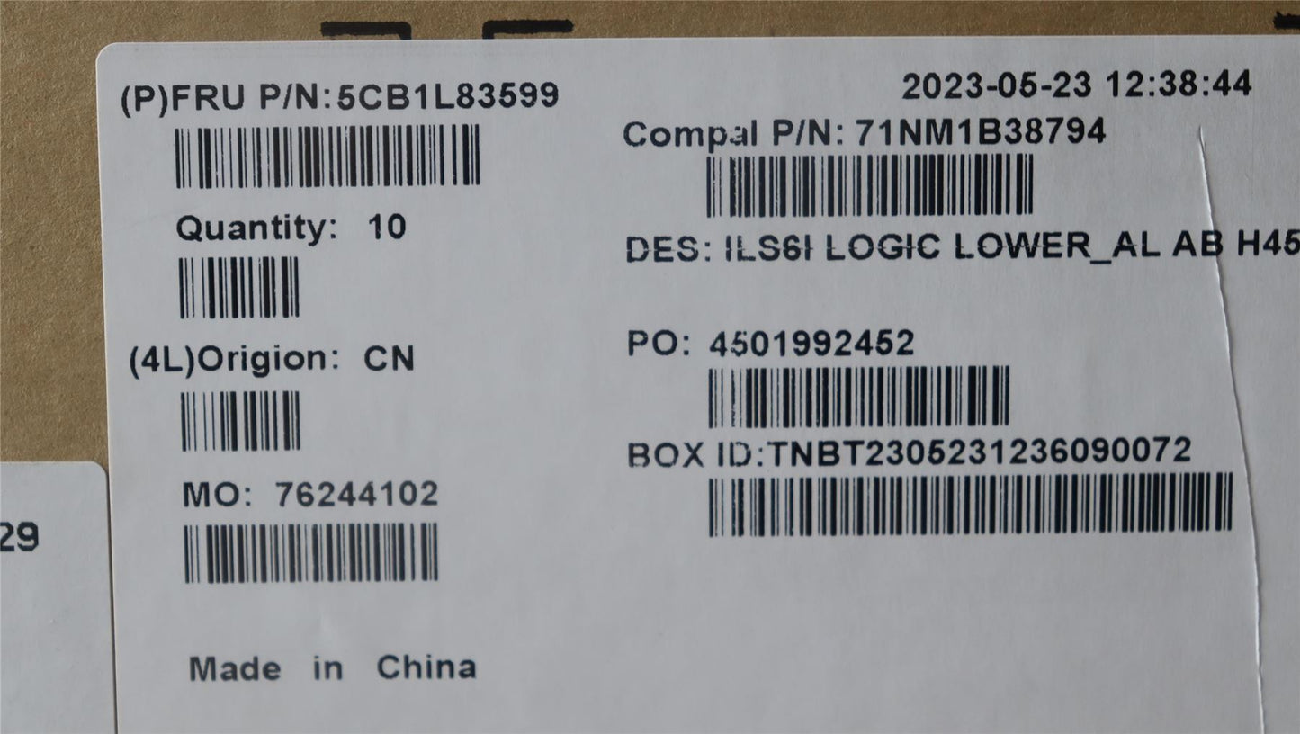 Lenovo Lower Case C 82XF AL AB H45 5CB1L83599