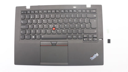 Lenovo Carbon X1 3rd Keyboard Palmrest Top Cover Swedish Finnish Black 00HN971