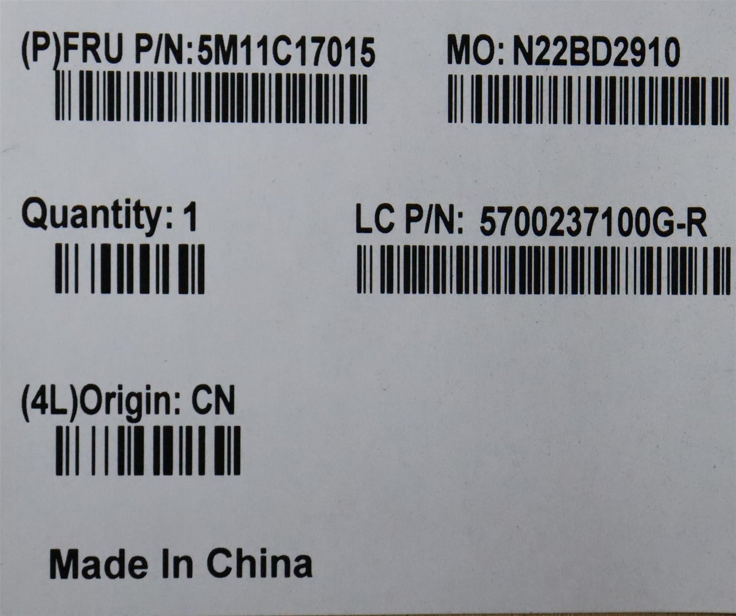 Lenovo SE70_M_DC-P_R-BRKT_ASM 5M11C17015