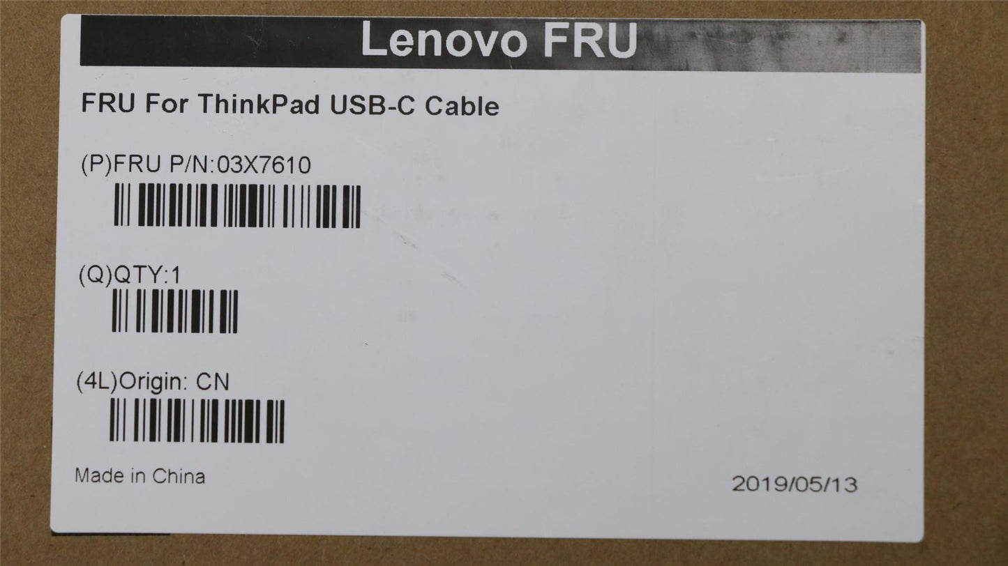 Lenovo ThinkPad X1 5 USB-C Dock 2 P16 2 P1 5 USB-C Cable 03X7610