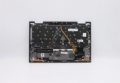 Lenovo Yoga X1 5th Keyboard Palmrest Top Cover Nordic Grey Backlit 5M10Z37186