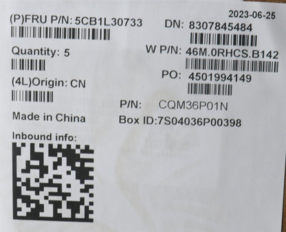 Lenovo Upper Case ASM_FRA W 82Y0 SB BL 5CB1L30733