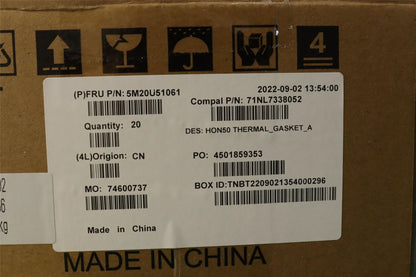Lenovo MECHANICAL MECHANICAL HON50_THE_GASKET_A 5M20U51061