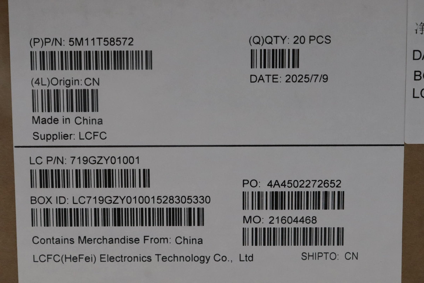 Lenovo MECH_ASM ILL POWER_BTN W BK Fingerprint FPR Power Board 5M11T58572