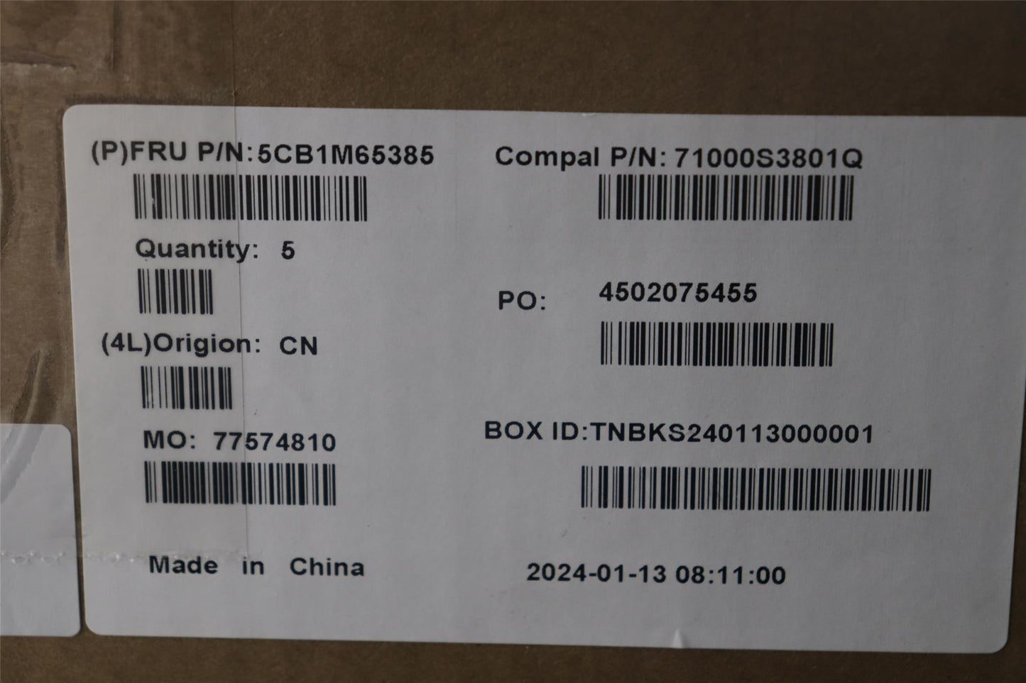 Lenovo COVER Upper Case ASM_FRA C 83DV BLWH 5CB1M65385