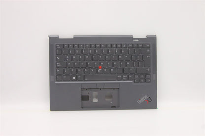 Lenovo Yoga X1 6th Keyboard Palmrest Top Cover Spanish Grey 5M11C40991