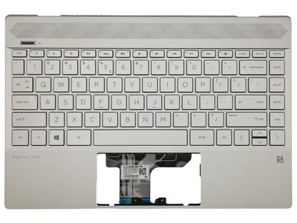 HP Omen 15-DC Palmrest Cover Keyboard Dutch Silver L37531-B31