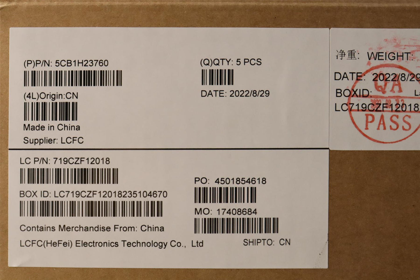 Lenovo Upper Case ASM_POR L82LU OAT 5CB1H23760