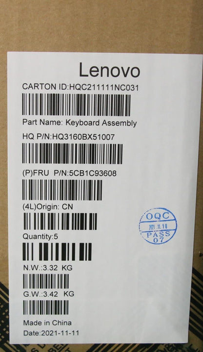 Lenovo ThinkBook G2 ITG Keyboard Palmrest Top Cover Greek Storm Grey 5CB1C93608