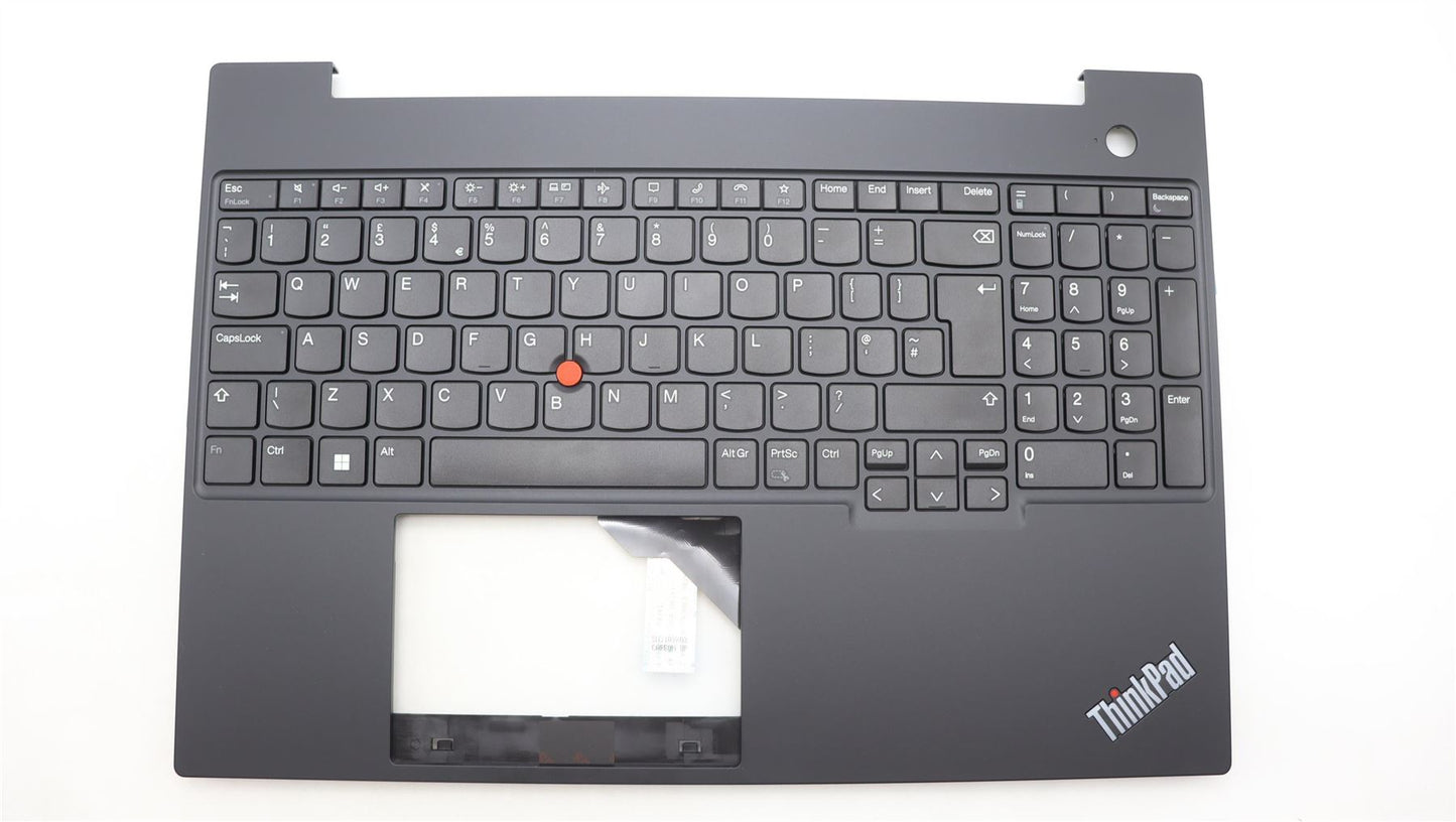 Lenovo ThinkPad E16 Gen 1 Keyboard Palmrest Top Cover UK Europe Black 5M11L65057