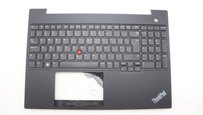 Lenovo ThinkPad E16 Gen 1 Keyboard Palmrest Top Cover UK Europe Black 5M11L65057