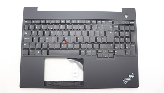 Lenovo ThinkPad E16 Gen 1 Keyboard Palmrest Top Cover UK Europe Black 5M11L65057