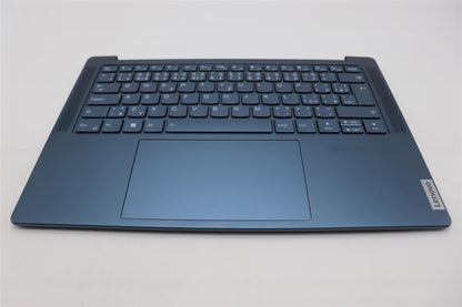 Lenovo Yoga 7 14ARP8 Palmrest Cover Touchpad Keyboard Blue 5CB1L50310