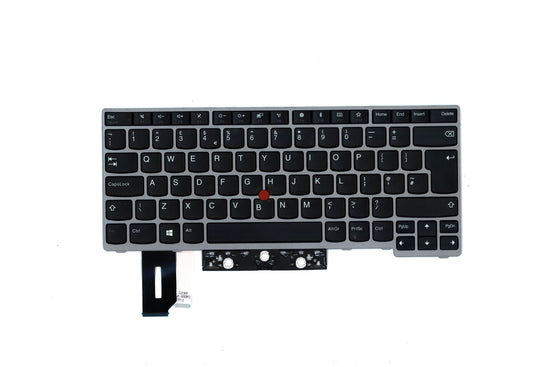 Lenovo ThinkPad T480s L380 L390 E480 E490 Keyboard UK Silver 01YN408