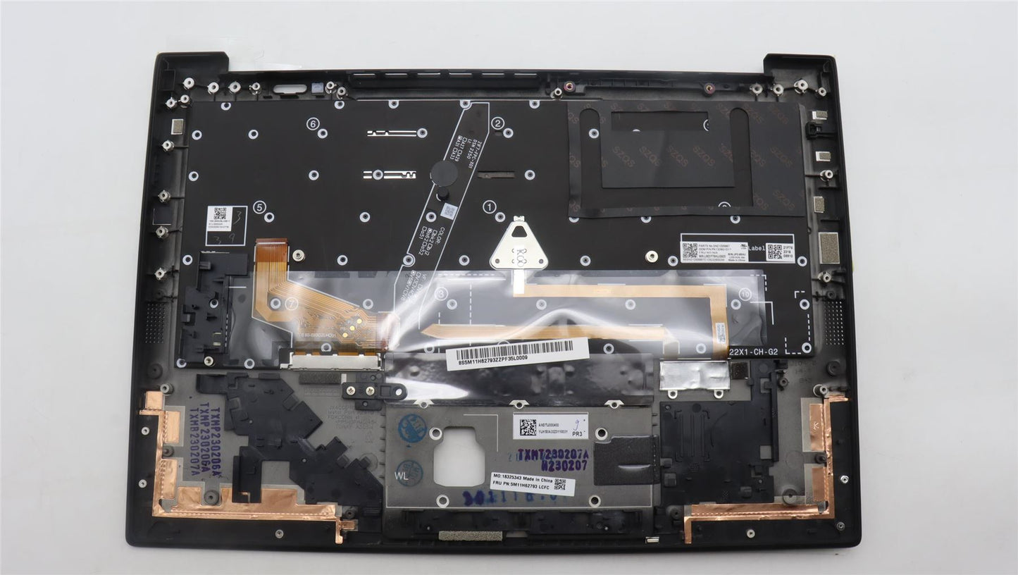 Lenovo ThinkPad X1 11th Gen Keyboard Palmrest Top Cover Hungarian 5M11H62793