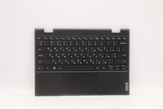 Lenovo Notebook 100e 2nd Keyboard Palmrest Top Cover Ukrainian Black 5CB0T77523