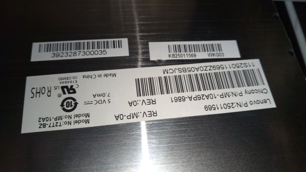 Lenovo CCY T2T7 BRA 85KEY ORG KBD Brazilian Portuguese Keyboard 25011569