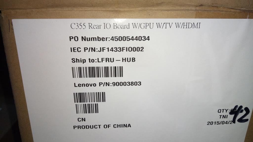 Lenovo C355 Rear W/GPU W/TV W/HDMI I/O HDMI GPU Board 90003803