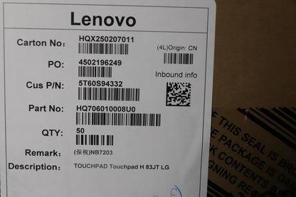 Lenovo H 83JT LG Touchpad Board 5T60S94332