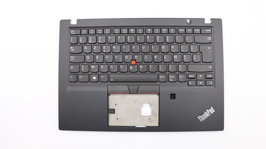Lenovo ThinkPad T490s Keyboard Palmrest Top Cover Belgian Black Backlit 02HM274