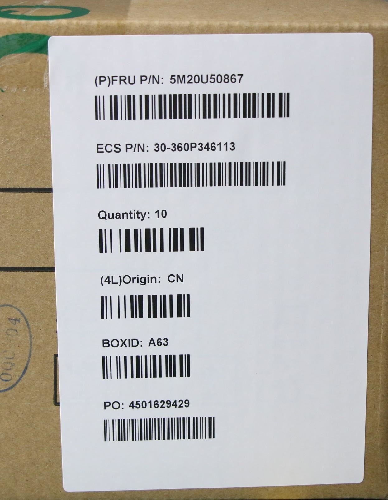 Lenovo 5M20U50867 MECHANICAL AMD CPU rubber