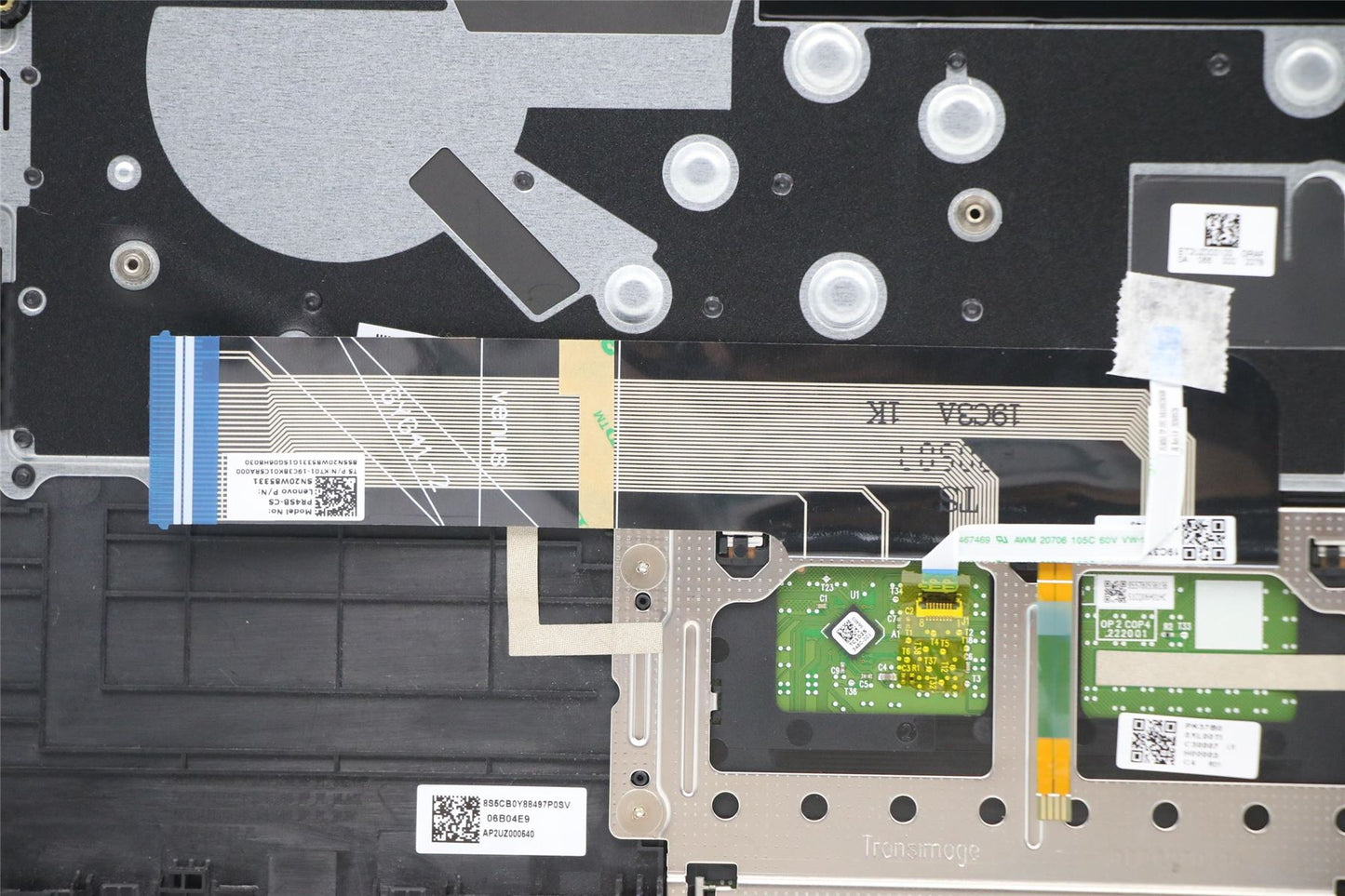 Lenovo IdeaPad 5-14ARE05 5-14ITL05 Keyboard Palmrest Czech/Slovakian 5CB1A13754