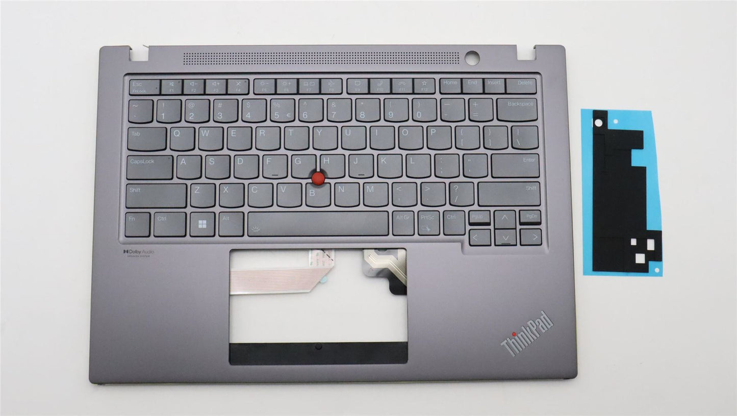 Lenovo ThinkPad T14s Gen 3 Keyboard Palmrest Top Cover US Euro Grey 5M11H26137