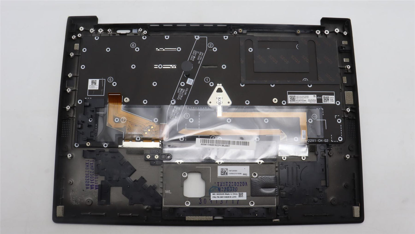 Lenovo ThinkPad X1 11th Gen Palmrest Cover Keyboard US Europe Grey 5M11H62616