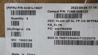 Lenovo IdeaPad 5 14ABR8 Palmrest Cover Touchpad Keyboard Slovenian 5CB1L10827