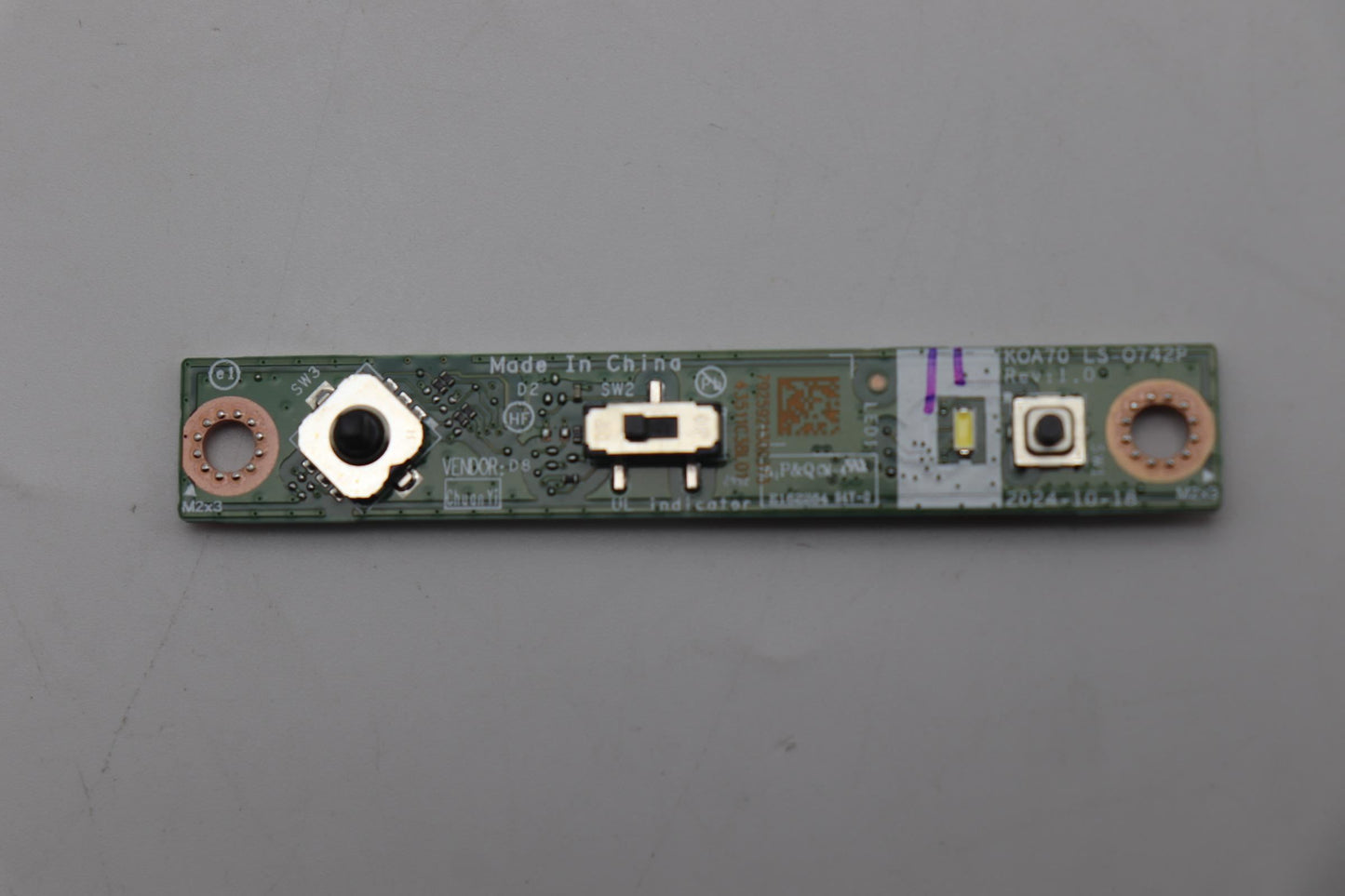 Lenovo CARDPOP YOGA 27 Power Button Board 5C50Z66302