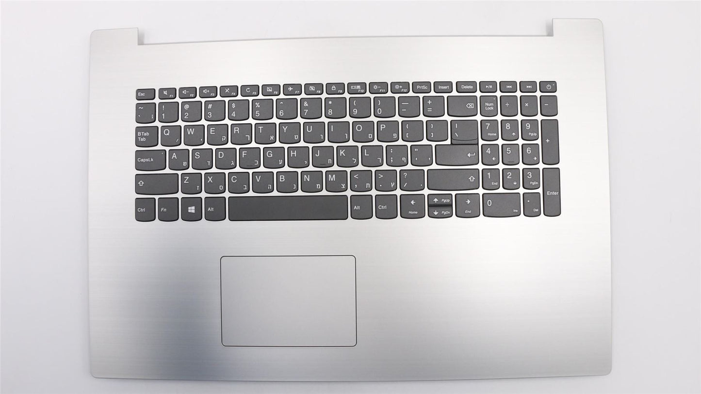 Lenovo IdeaPad 330-17IKB Palmrest Cover Touchpad Keyboard Hebrew Grey 5CB0R20172