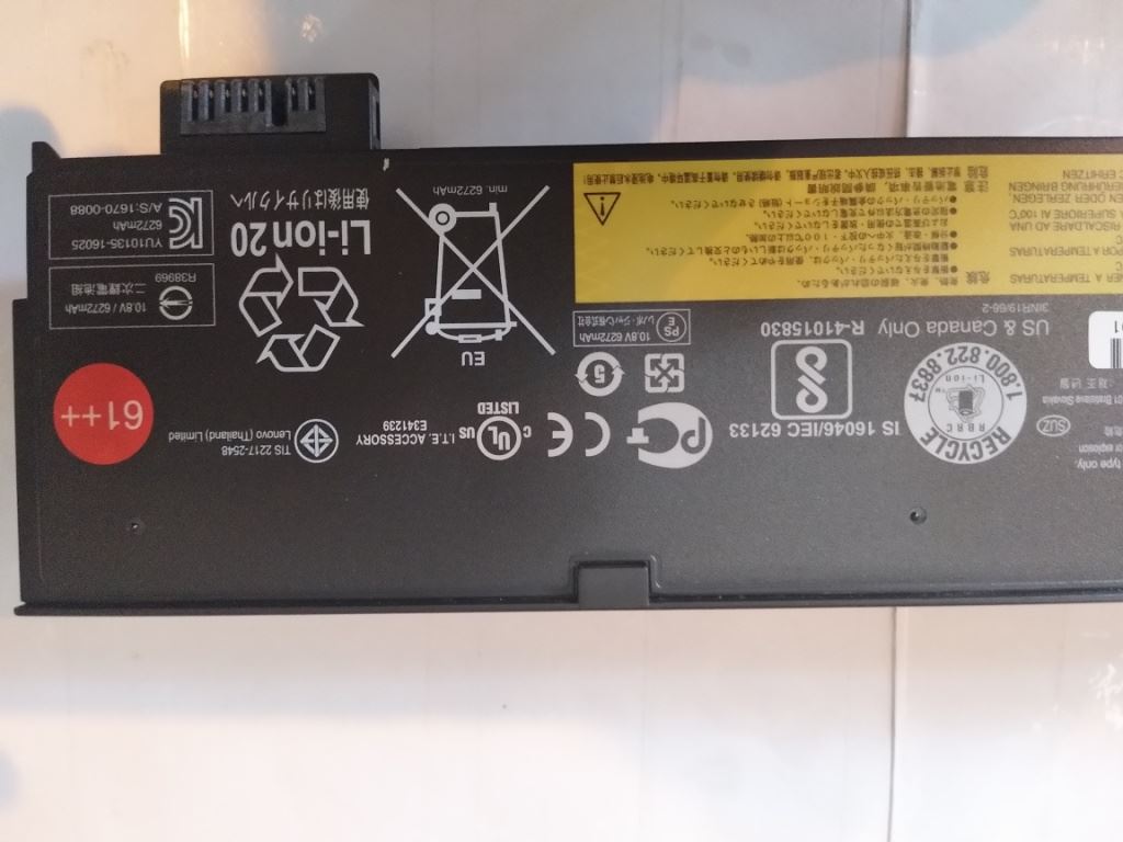 Lenovo ThinkPad T570 P51s T470 T580 P52s Battery 72Wh 01AV492
