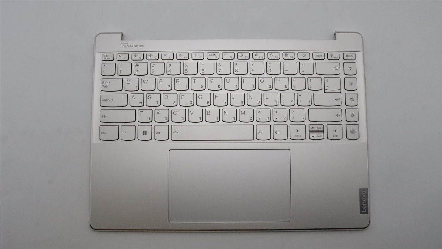 Lenovo Yoga 9 14IRP8 Palmrest Cover Touchpad Keyboard Hebrew Oatmeal 5CB1K62470