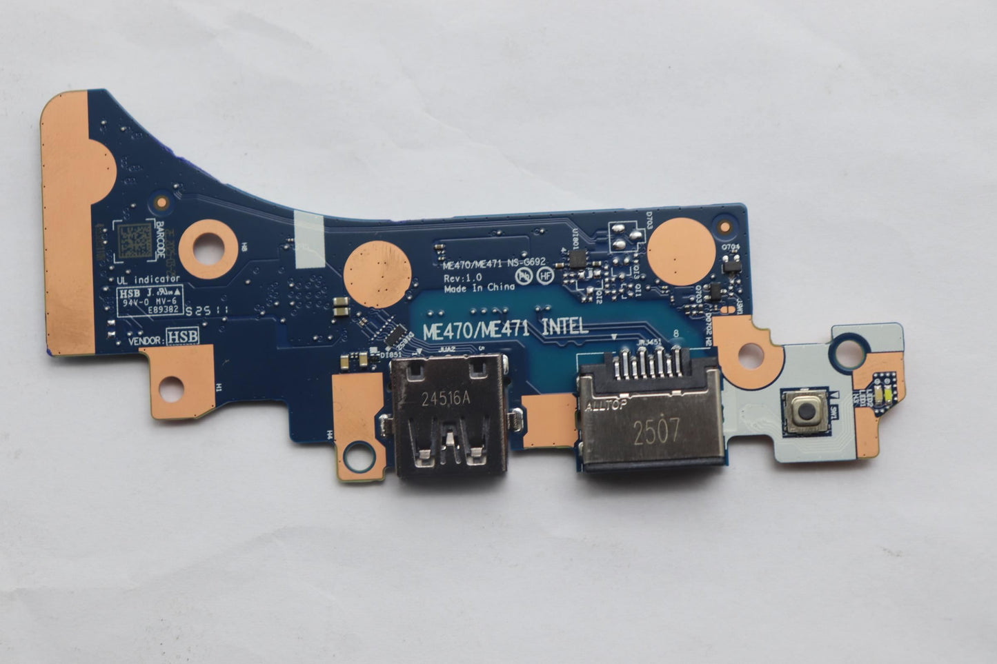 Lenovo CARDPOP PCBA IO/B NSG692 ME470 FP NvPro I/O Board 5C51R91722