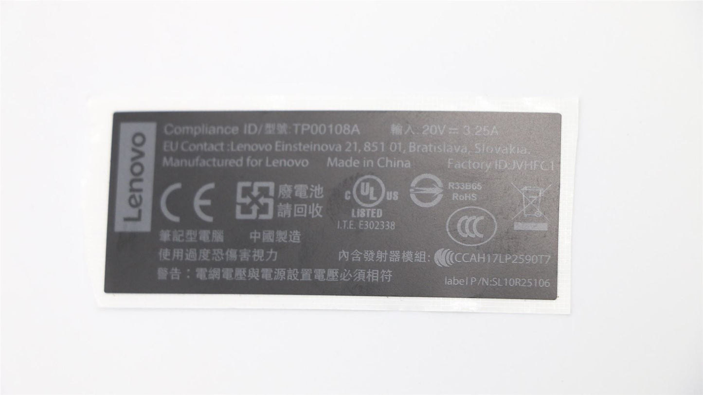Lenovo LABEL GEO LABEL KIT Black 02DL912