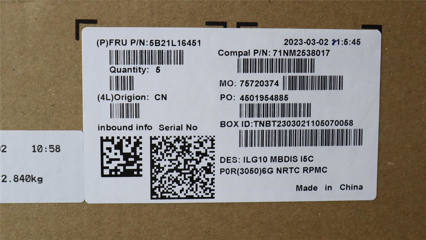 Lenovo LOQ 16IRH8 LOQ 15IRH8 Motherboard Mainboard DIS INTELI513420H 5B21L16451
