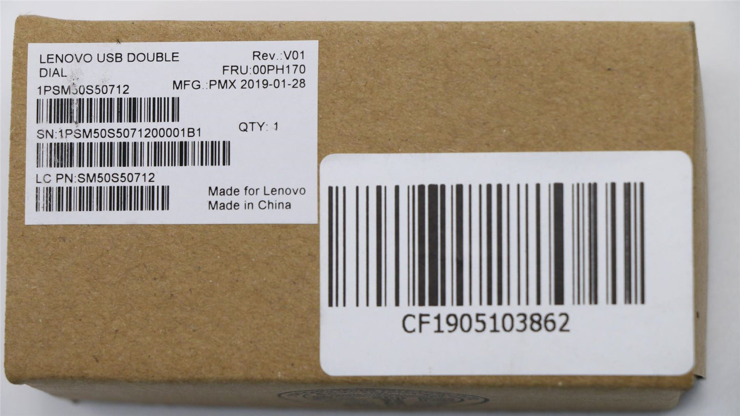 Lenovo USB double dial black & grey 00PH170
