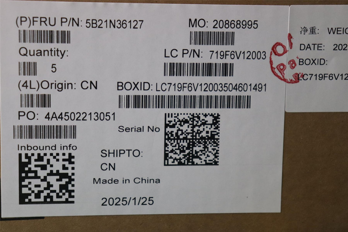 Lenovo MB L 83E6 CORE5_8G_NOUFS_NOK RM 5B21N36127
