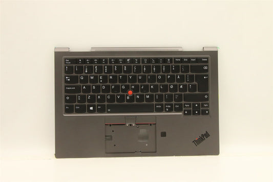 Lenovo ThinkPad X1 5th Gen Keyboard Palmrest Top Cover Norwegian 5M10Z37112