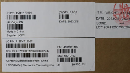 Lenovo IdeaPad 3 15IAU7 Palmrest Cover Touchpad Keyboard UK 5CB1H77950