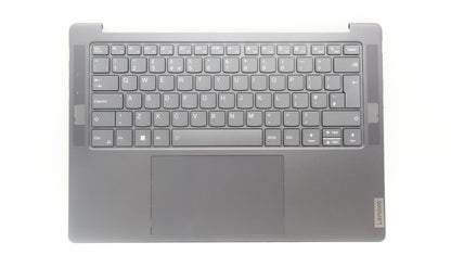 Lenovo Yoga 7 14ARP8 Palmrest Cover Touchpad Keyboard UK Storm Grey 5CB1L50296